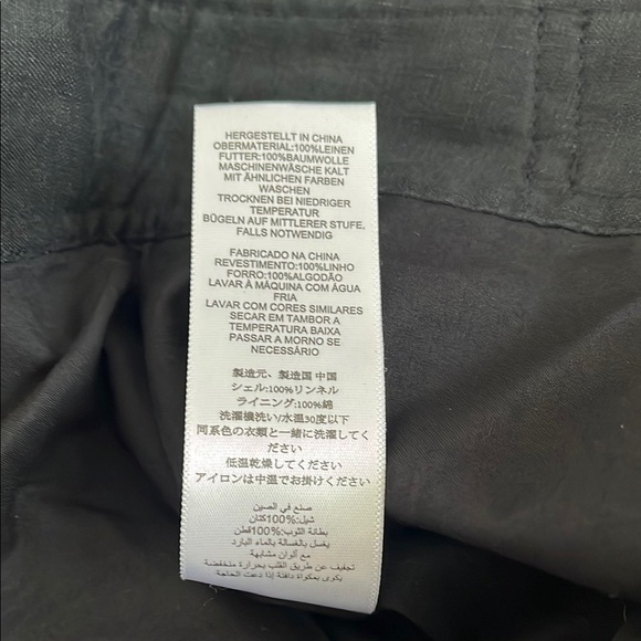 EQUIPMENT Kalil Linen Cropped Culotte Pants Folded Hem, Size 6 - Picture 15 of 16